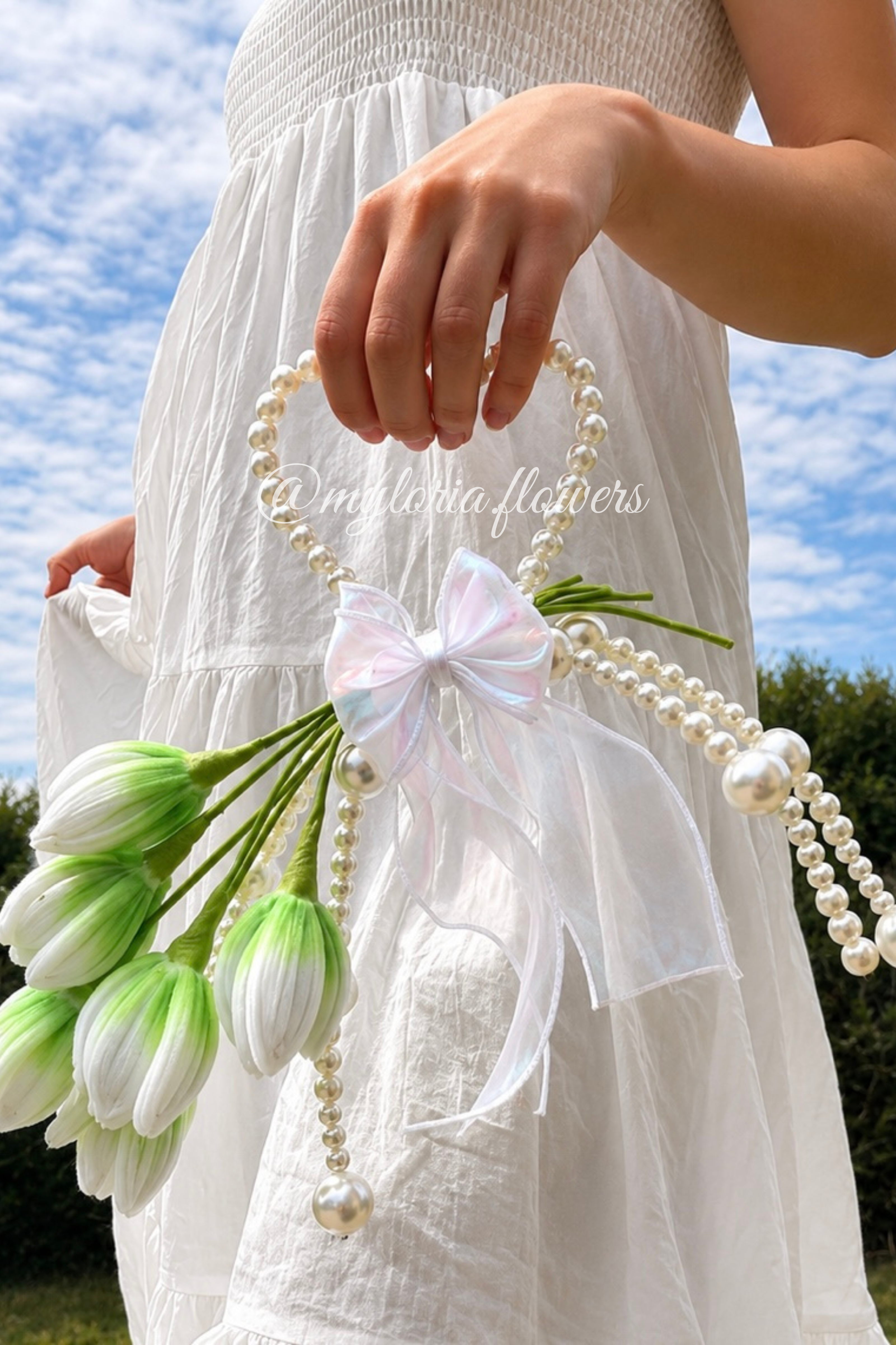 Bouquet de mariée « Cœur de Perles »