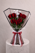 Bouquet de roses éternelles Rouges Bicolores