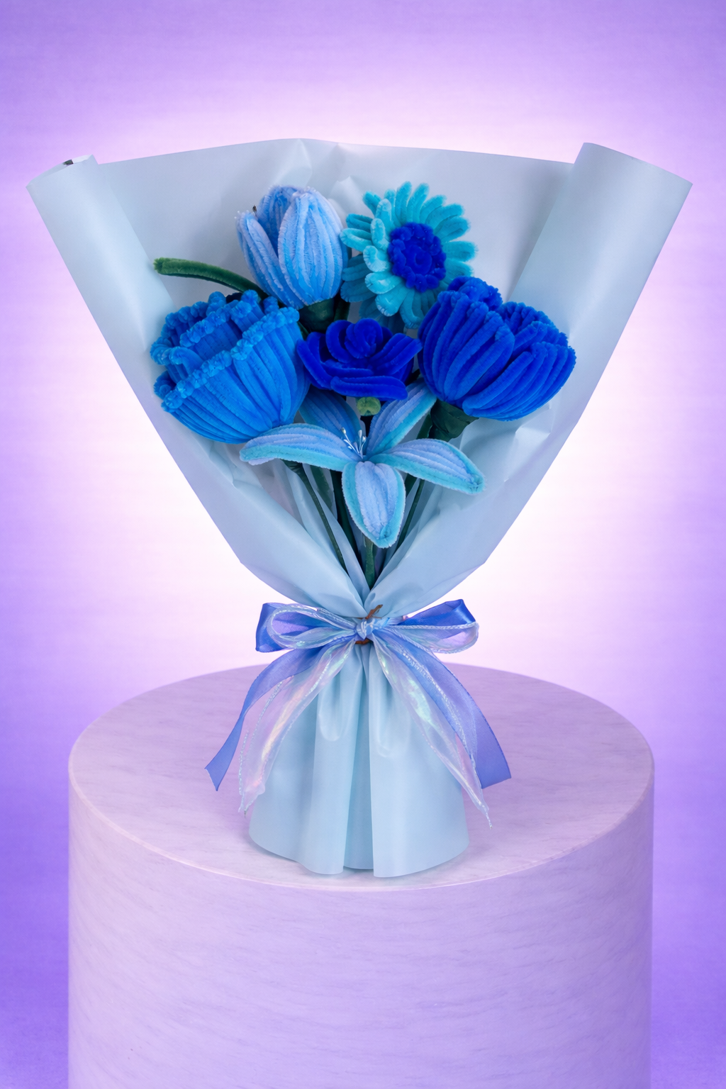 Bouquet éternel Héloïse Bleu