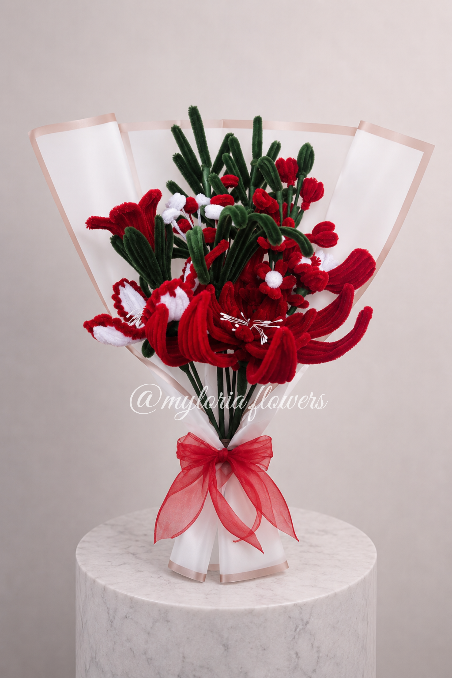 Bouquet éternel Isadora Rouge