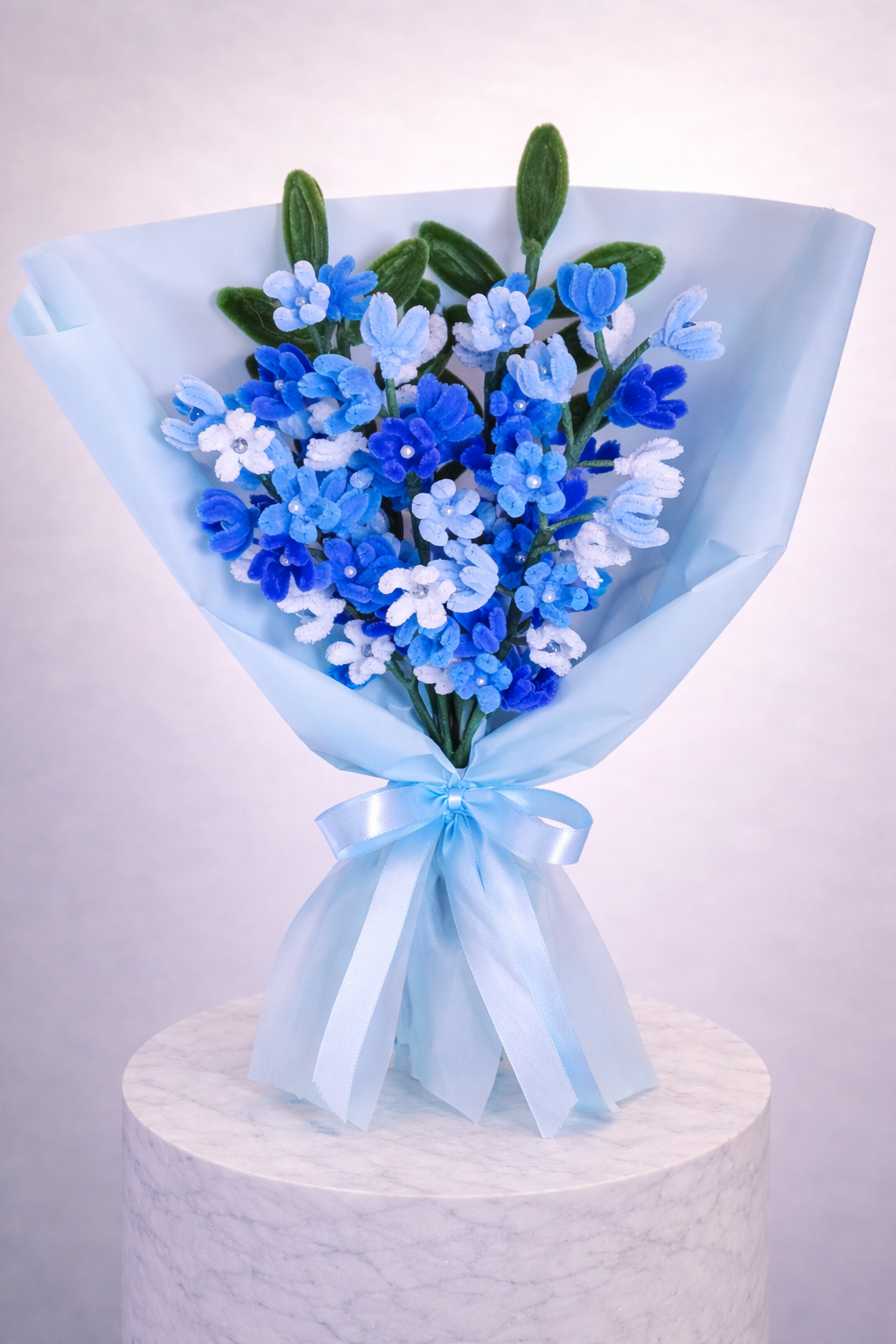 Bouquet éternel Elise Bleu