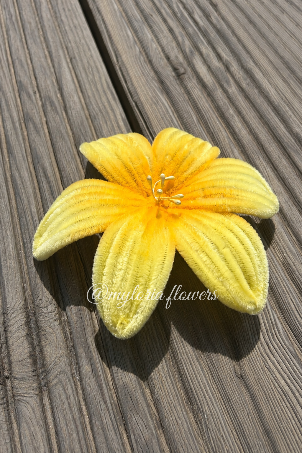 Barrette Lys jaune