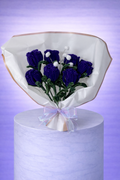 Bouquet éternel de 7 roses Violet