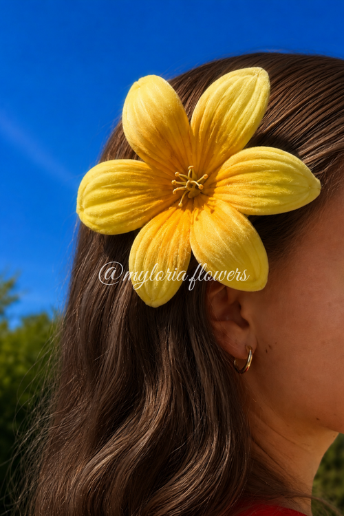 Barrette Lys jaune