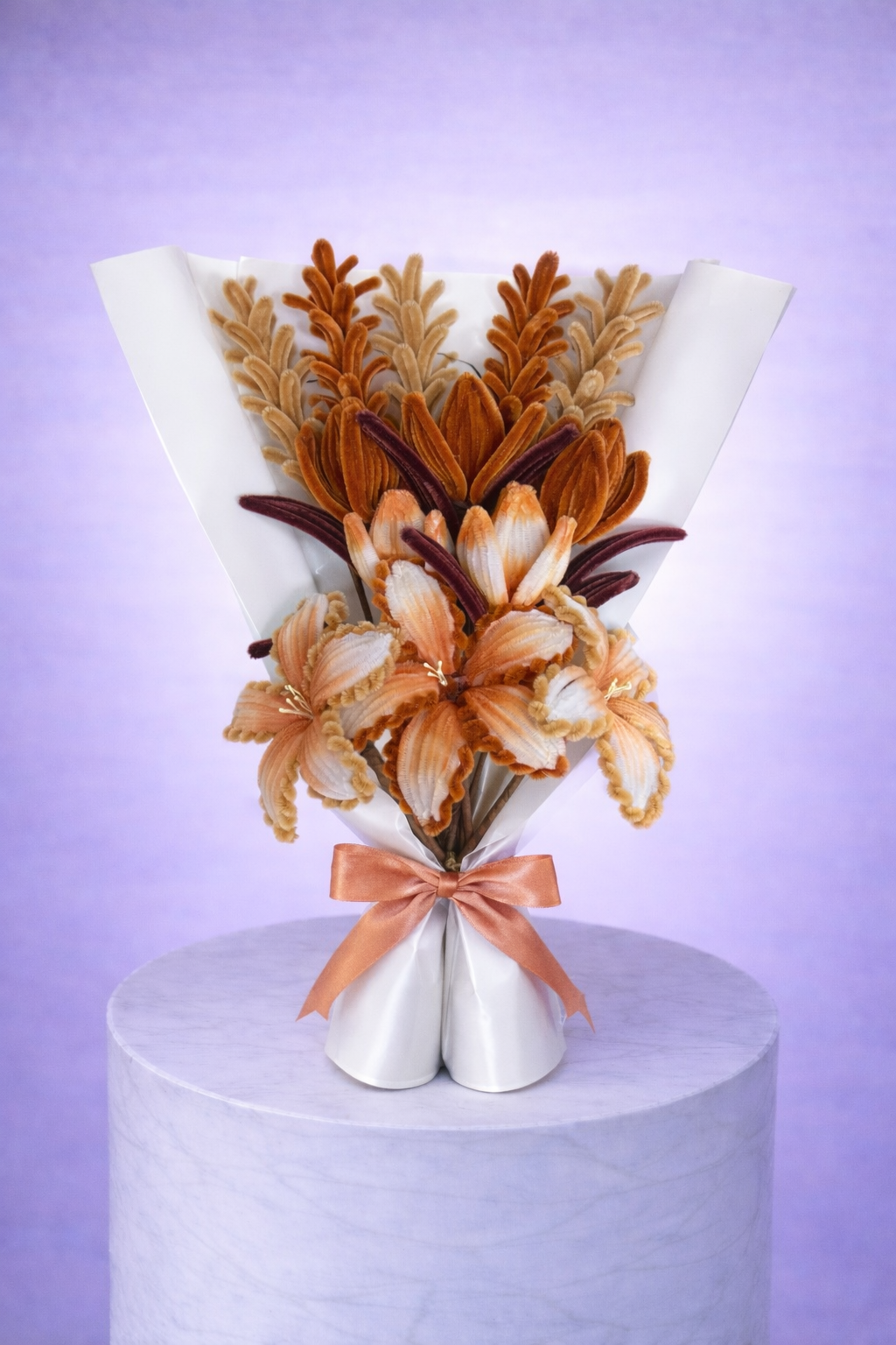 Bouquet éternel marron