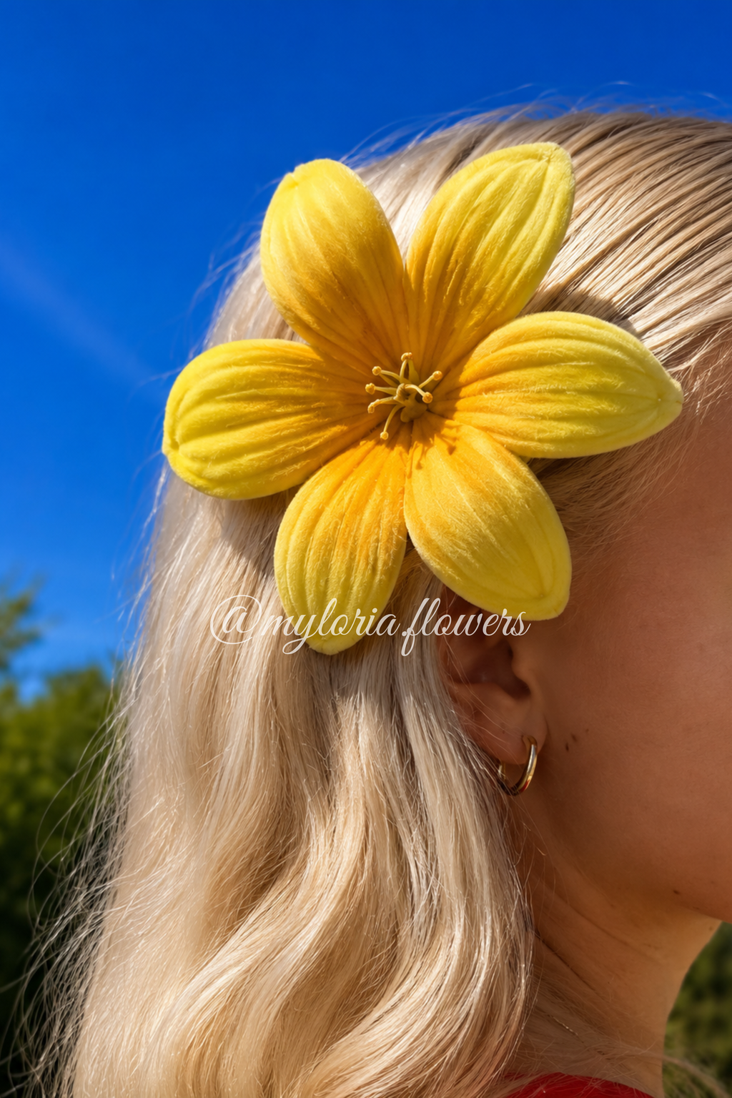 Barrette Lys jaune