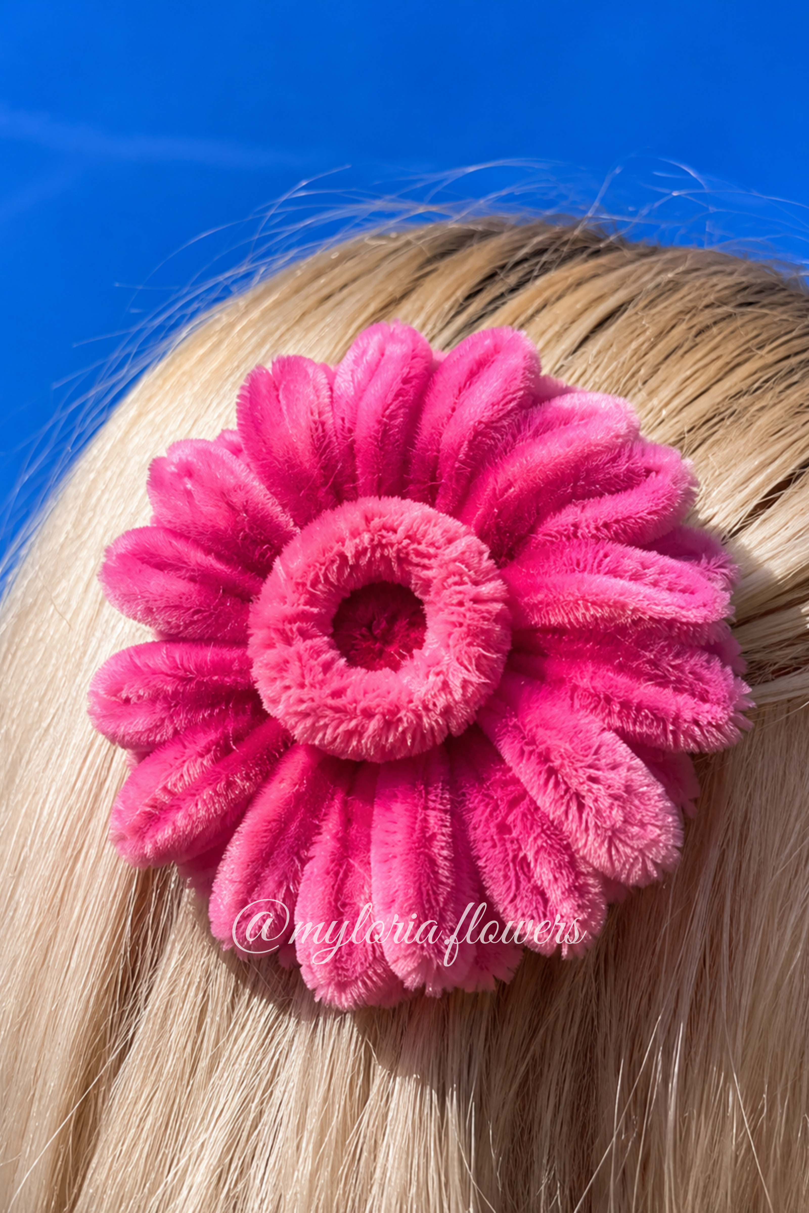 Barrette Gerbera Rose