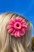 Barrette Gerbera Rose