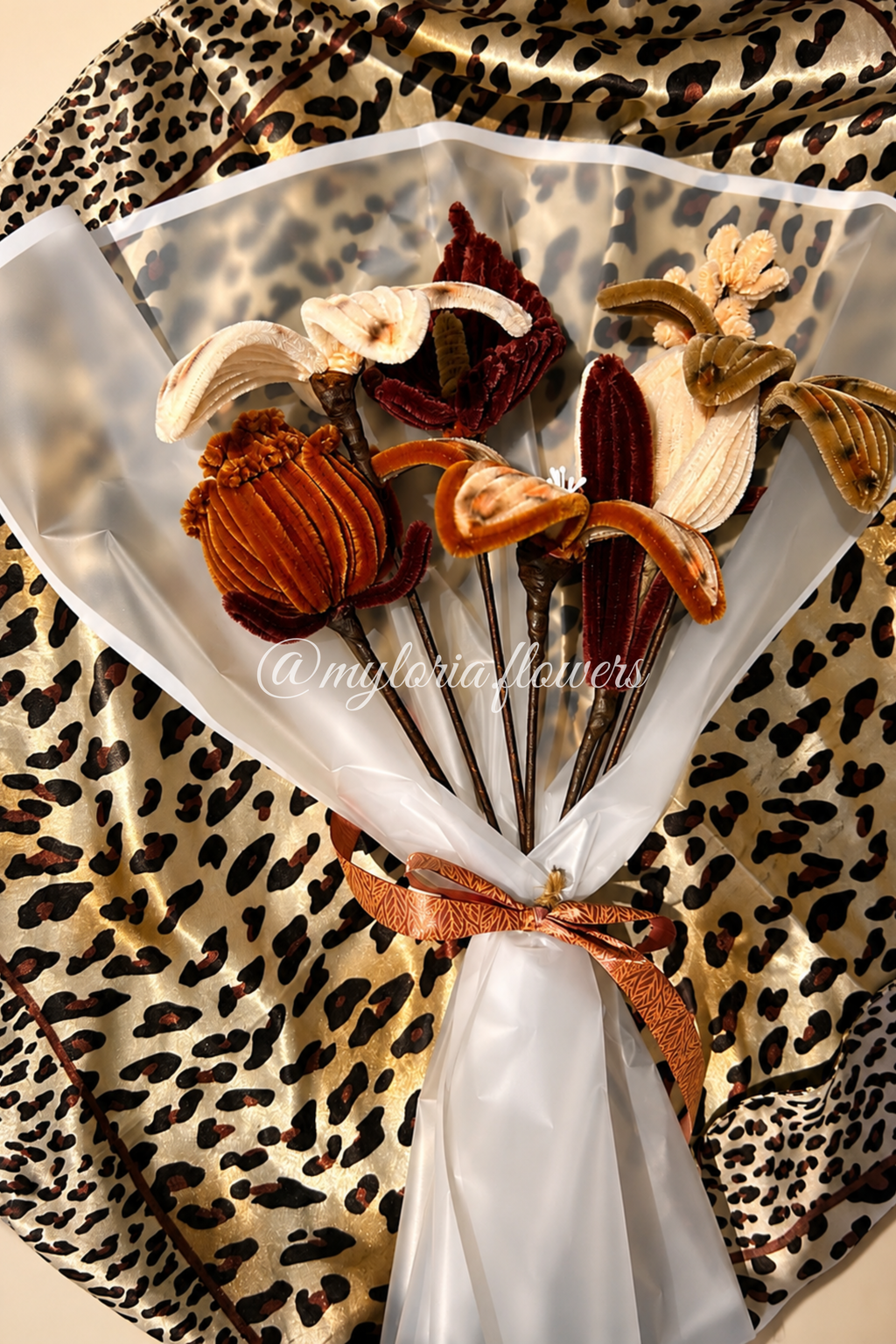 Bouquet éternel Motif Léopard 🐆