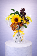Bouquet éternel tournesol Marron et Jaune