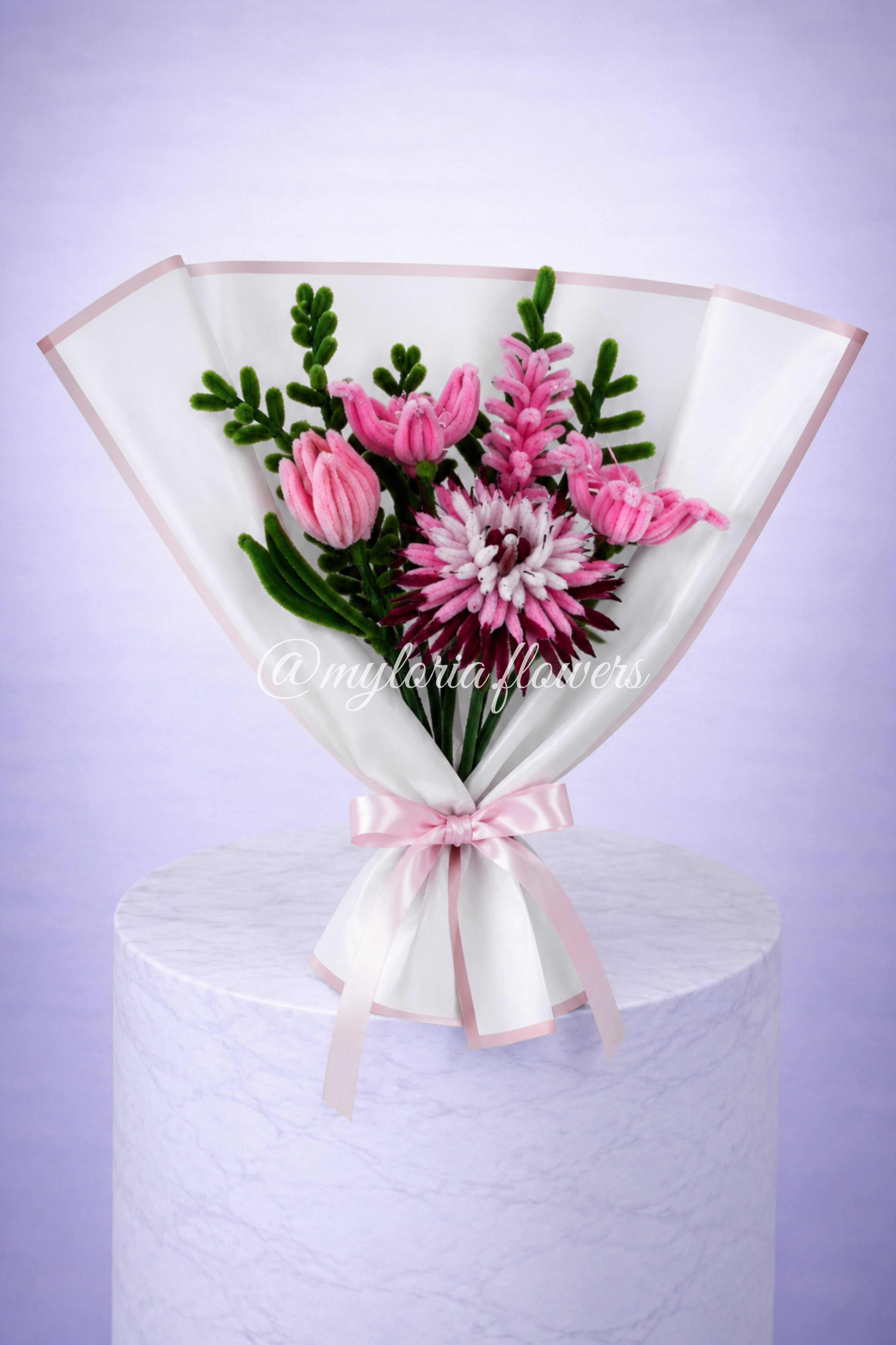 Bouquet éternel Rose Lana