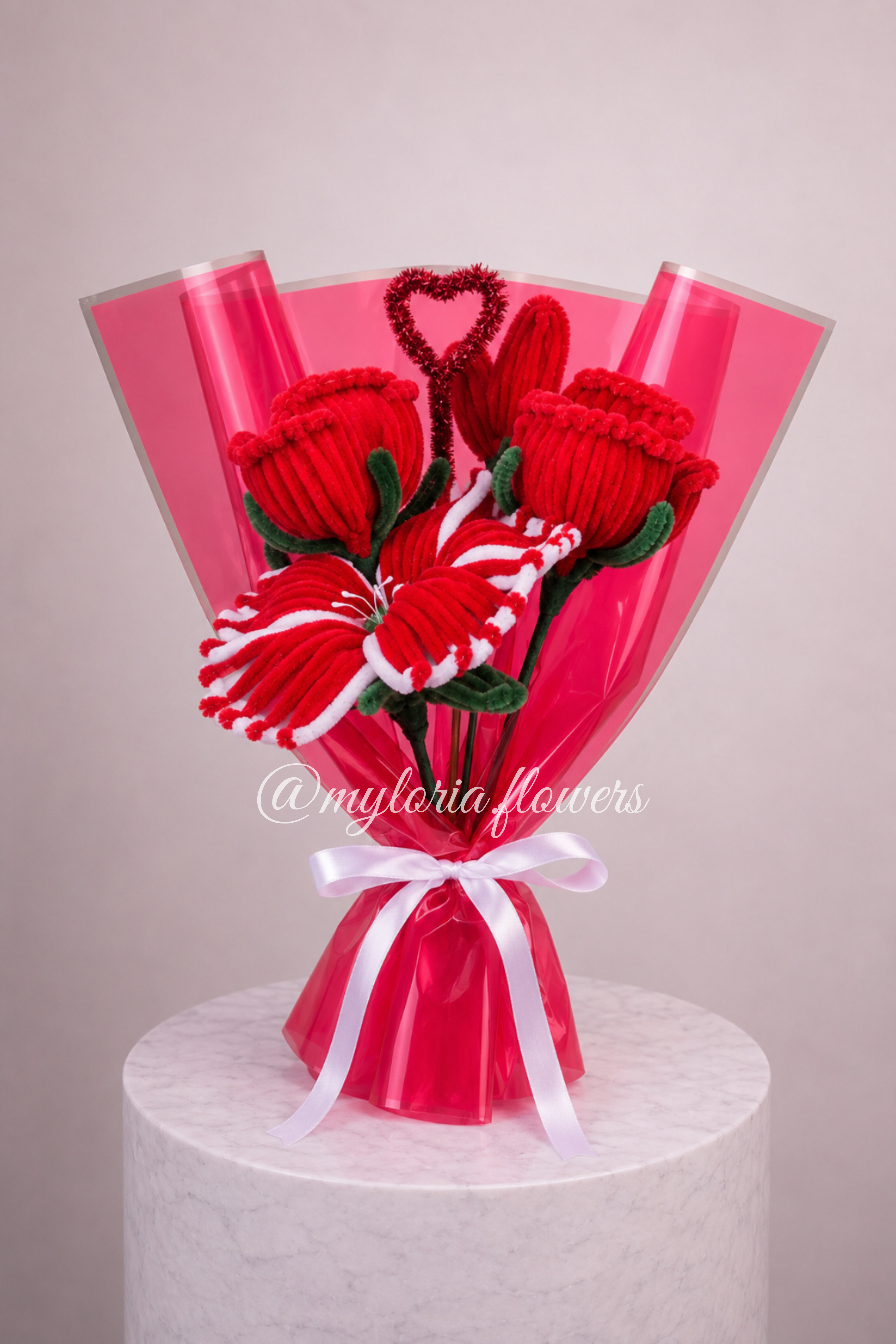 Bouquet éternel Amour Rouge