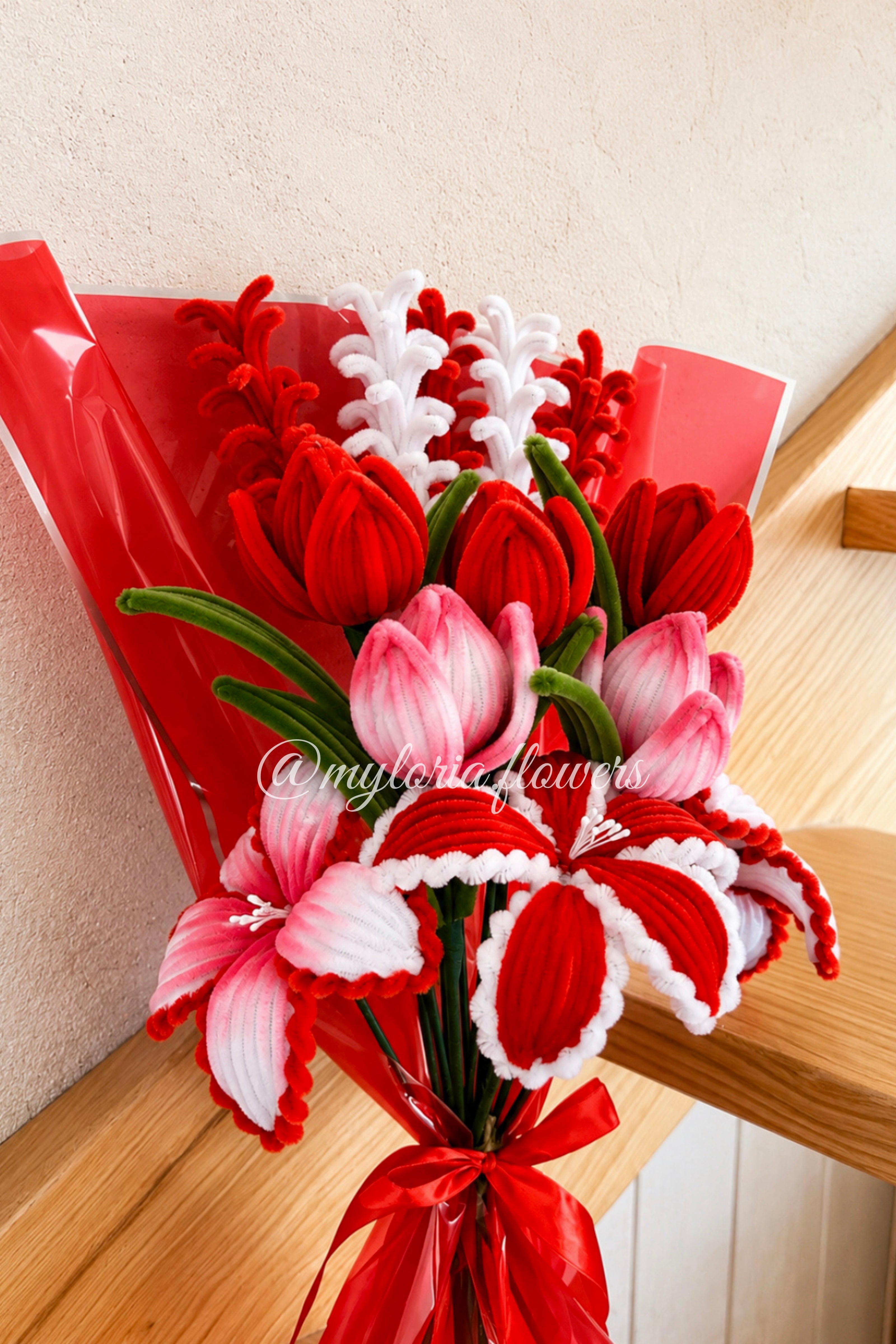 Bouquet Phare Rouge et Blanc