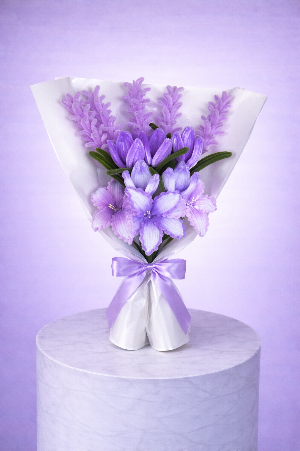 Bouquet éternel violet