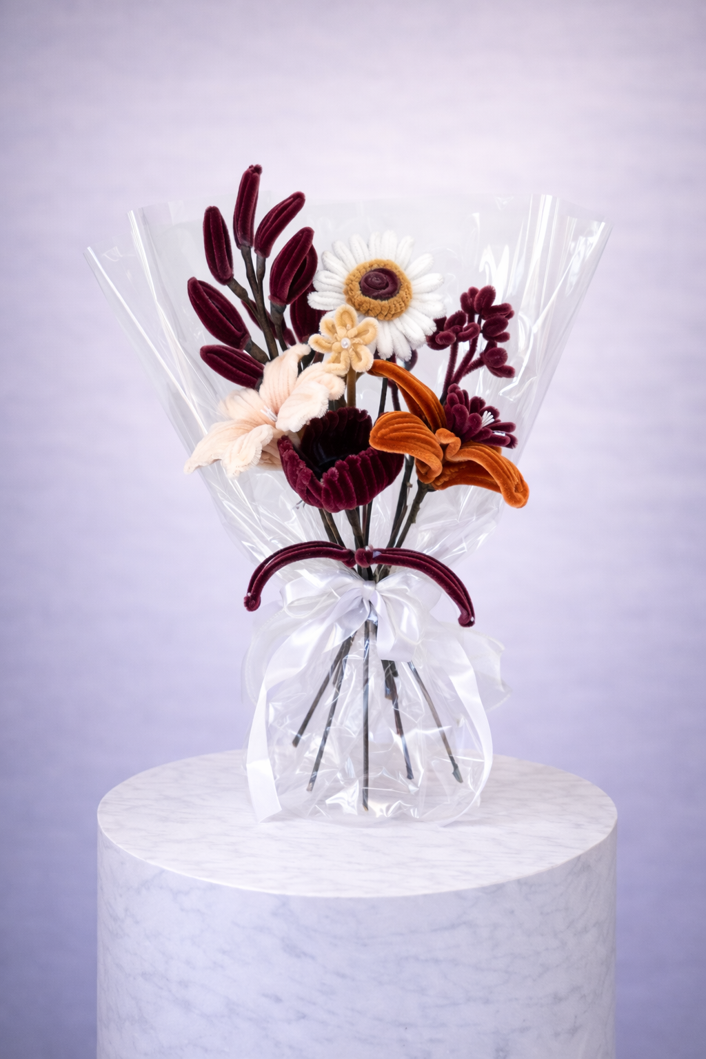 Bouquet éternel Lyana Marron et Beige