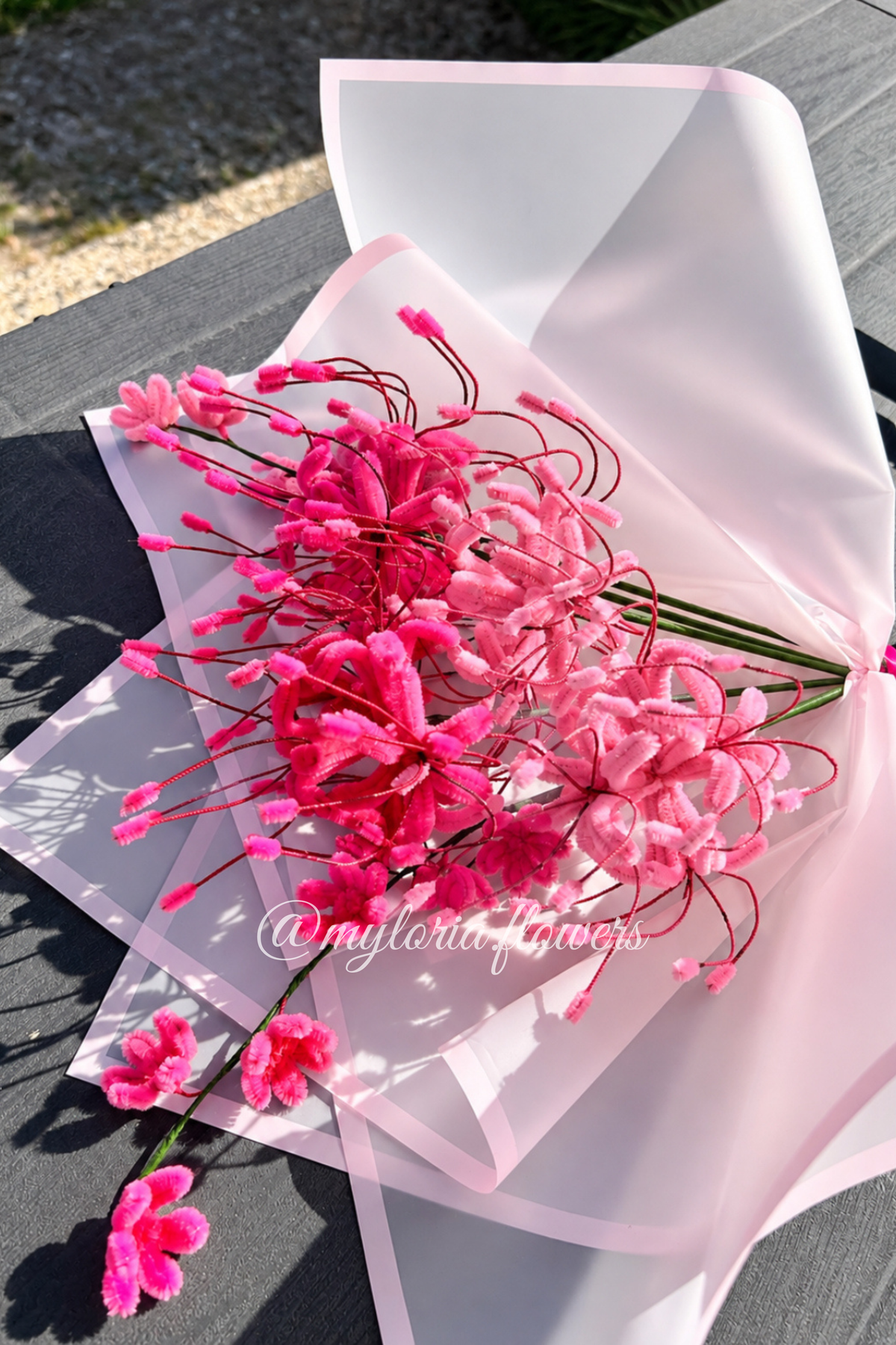 Bouquet Lycoris & Fleurs de Cerisier