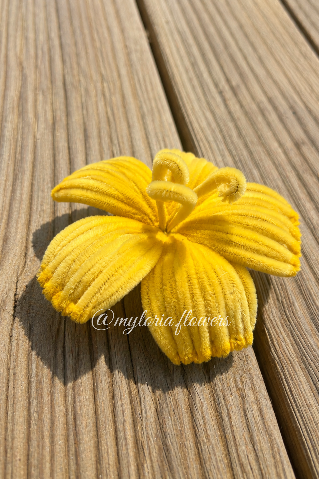 Barrette Hibiscus jaune