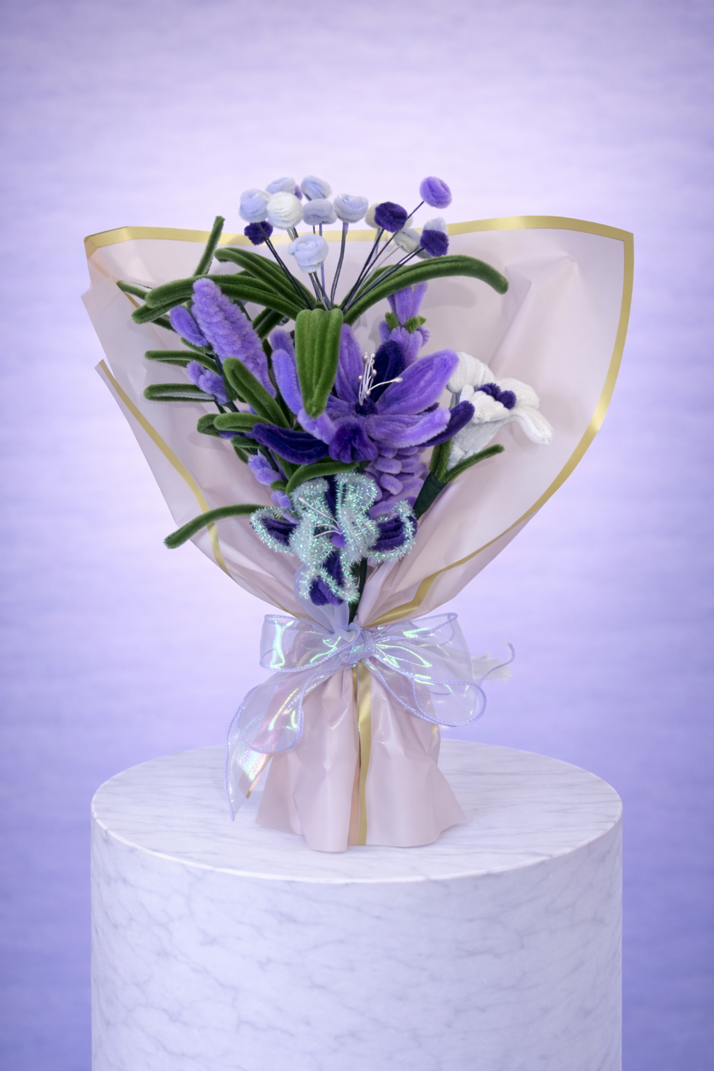 Bouquet éternel Lilas Violet