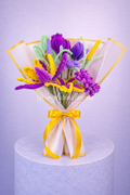 Bouquet éternel Raiponce Jaune et Violet