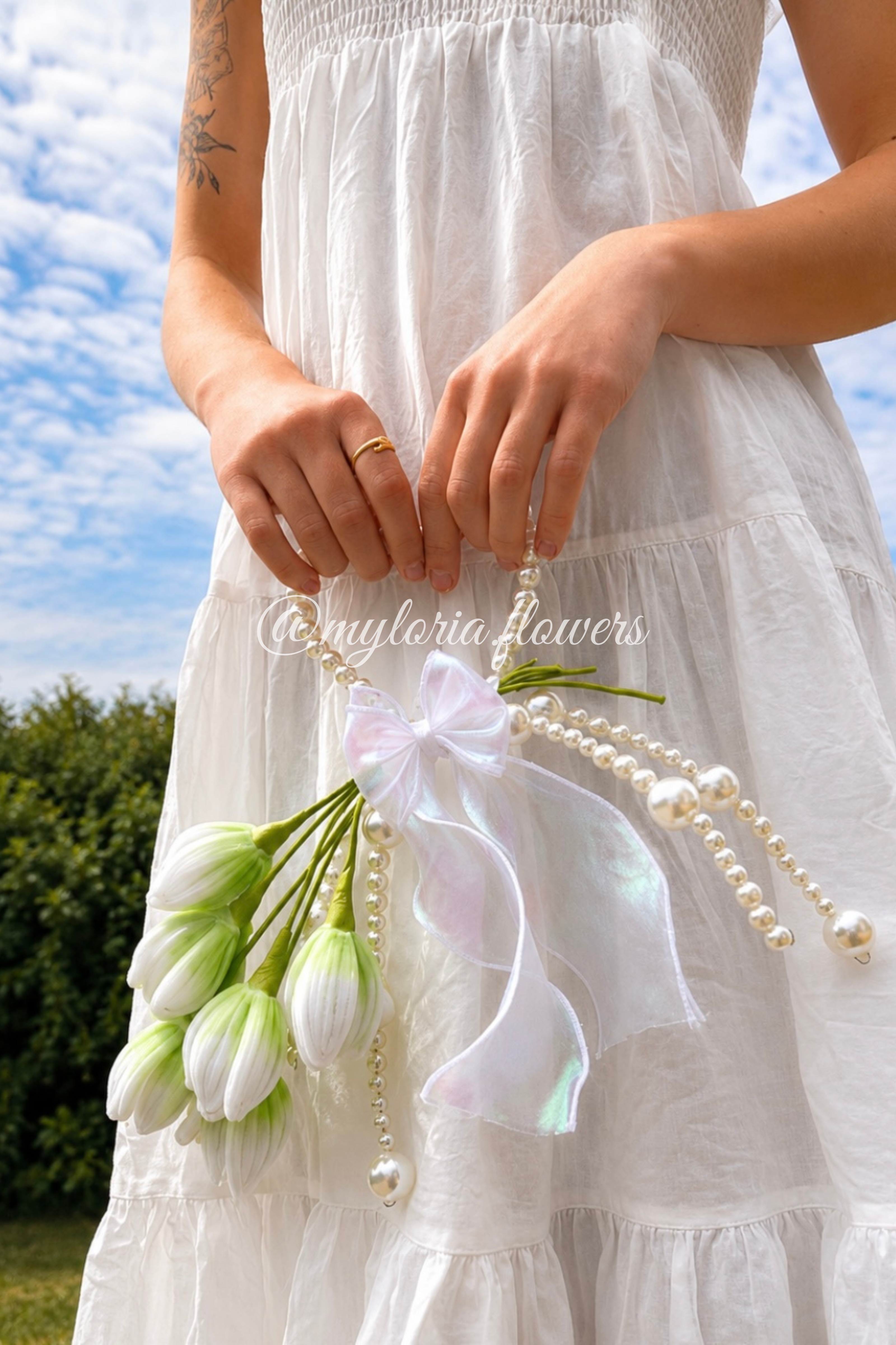 Bouquet de mariée « Cœur de Perles »