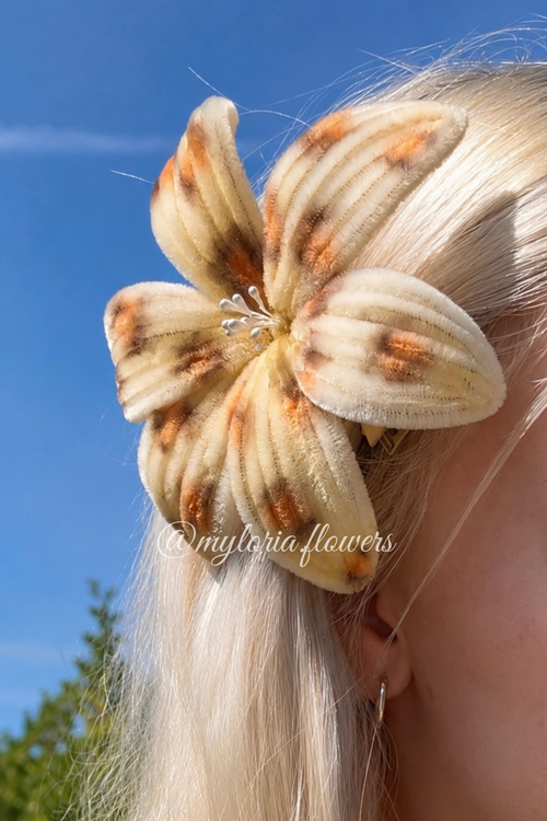 Barrette Lys Léopard