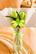 Bouquet de fleurs éternelles vertes