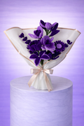 Bouquet éternel Orchidée avec ses fleurs violettes