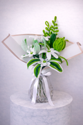 Bouquet éternel Zélie Vert et Blanc