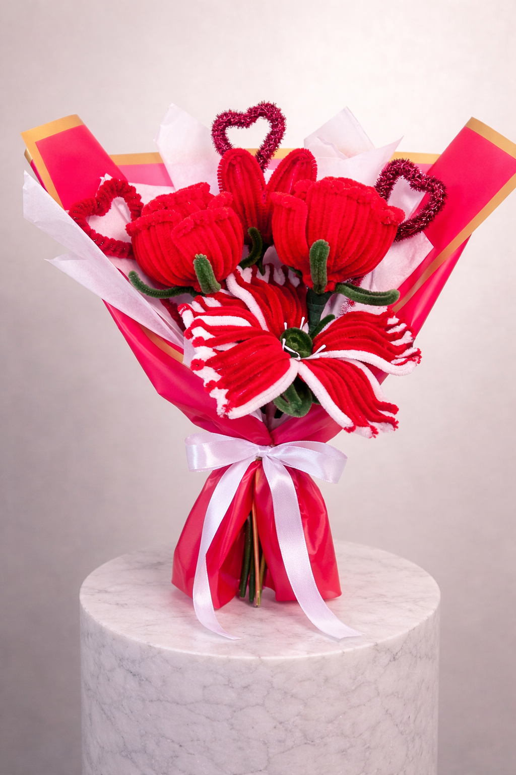 Bouquet éternel Amour Rouge