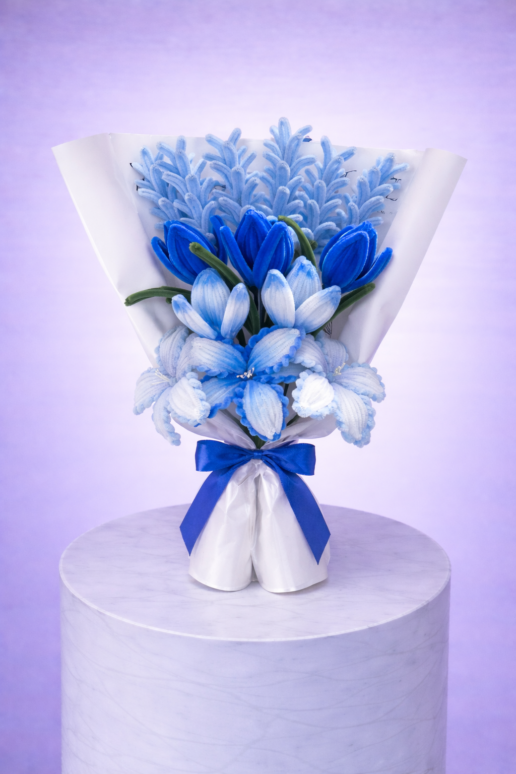 Bouquet éternel bleu